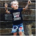 Children's clothing ins the new tattoo boy T-shirt  4