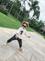 Round collar bear printing T-shirt of boy 4