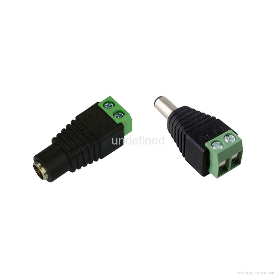 male or female DC Connector Jack Plug 5.5x2.1mm for adapter and cctv camera