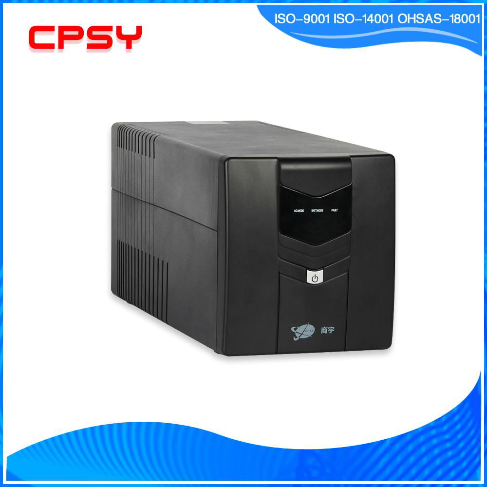 Portable home use UPS 1500va off line with shorter charging time with ISO9001/CE 4