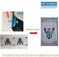 Customize sublimated twill laser cutting