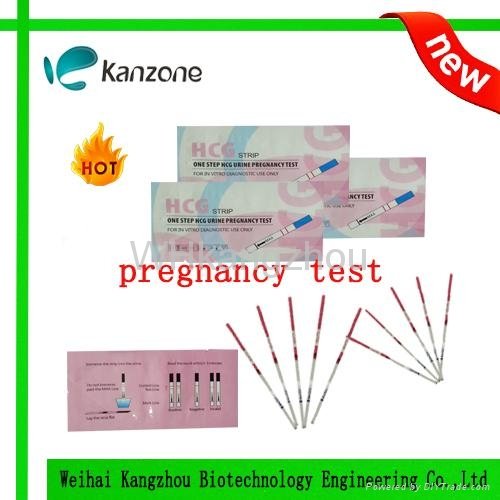 Home test Pregnancy test urine strip pregnancy test