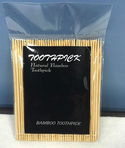 300pcs bamboo toothpick in polybags