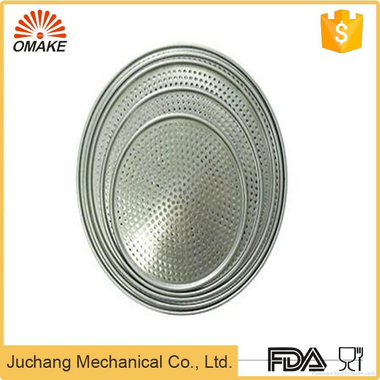 Aluminum Alloy Perforated Pizza Pan for Pizza Oven