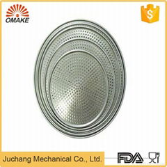 Aluminum Alloy Perforated Pizza Pan for Pizza Oven
