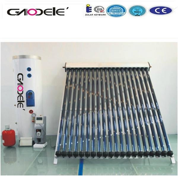 Freestanding Installation and split pressurized solar water heater with CE appro