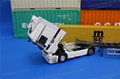 1:50 MSC Diecast Alloy Container Truck Model Ochre Yellow 2