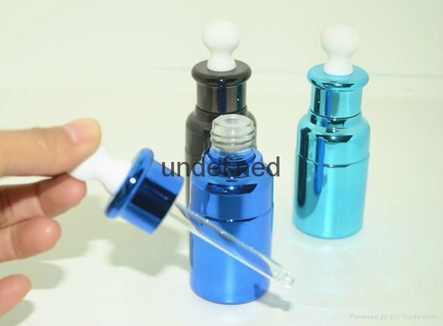 Glass perfume bottle empty special design with dropper for makeup packing 2