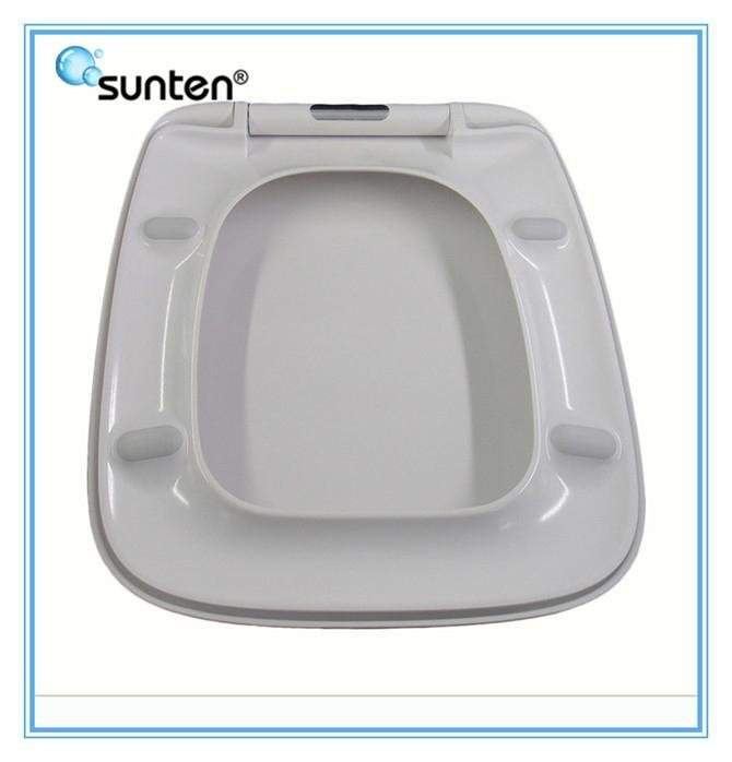 Good Quality Urea Material Closed Front Soft Close Square Toilet Seat 3