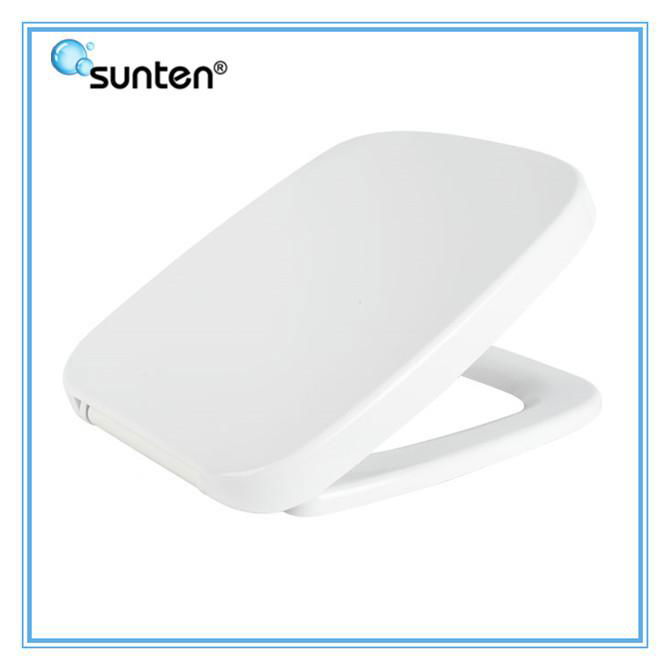 Good Quality Urea Material Closed Front Soft Close Square Toilet Seat