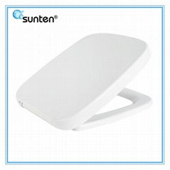 Good Quality Urea Material Closed Front Soft Close Square Toilet Seat