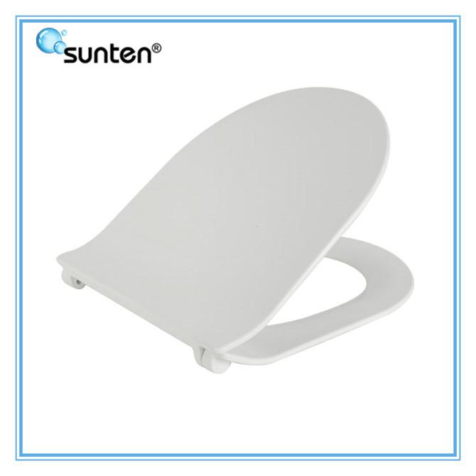 Ultra Slim One Piece WC D Shape Flat Toilet Seat SU014 SUNTEN