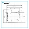 Cheap One Piece Toilet Manufacturer Soft Close Square the Toilet Seat 2