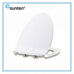 Professional  Elongated V Shape Slow Closed Quick Release Family Toilet Seat