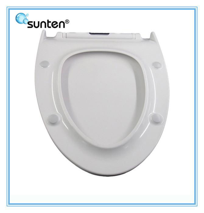 Professional  Elongated V Shape Slow Closed Quick Release Family Toilet Seat 3