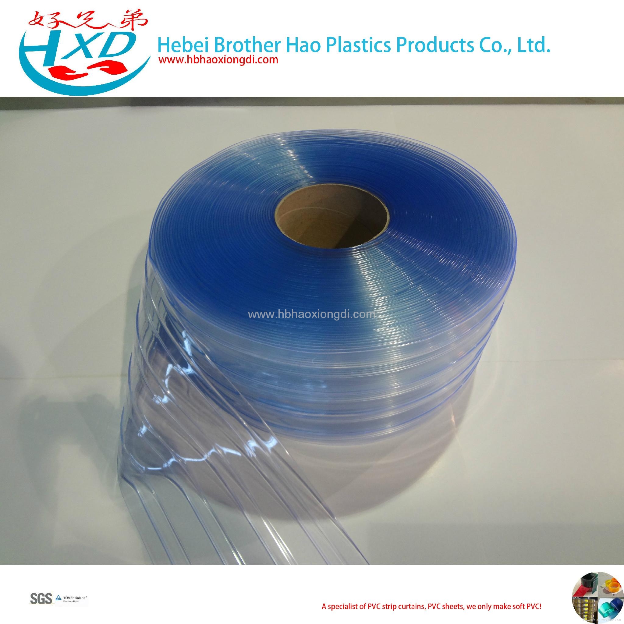 Freezer Refrigerator 3mm Ribbed Vinyl Plastic PVC Door Curtain Strips