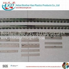Stainless Steel Mounting Sets of Vinyl Plastic PVC Strip Curtain Door