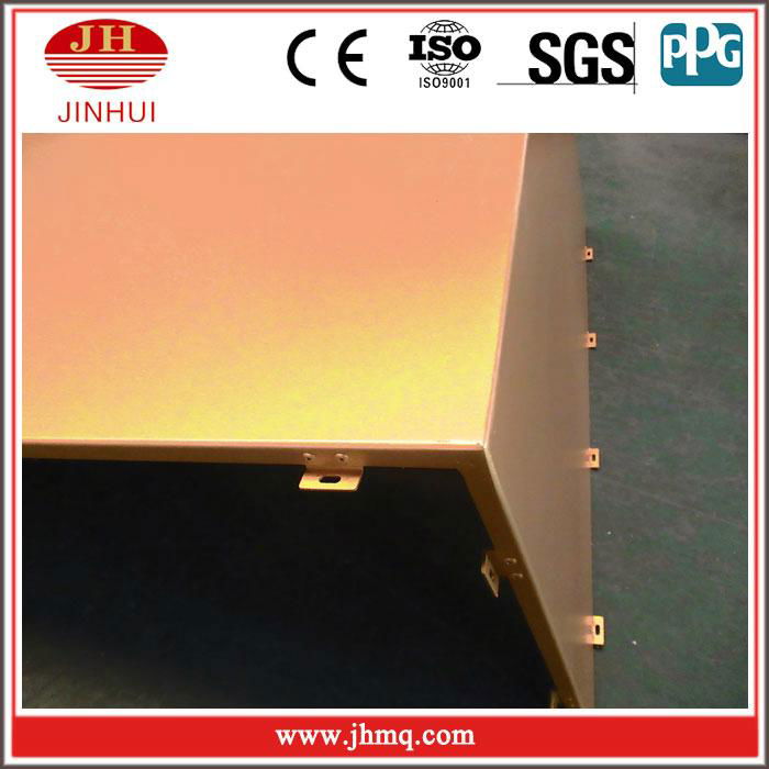 Gold PVDF Coated Durable Wall Panels for Commercial Buildings 2