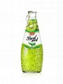 Fruit Juice Basil Seed Drink Grape Flavour In Glass Bottle 2