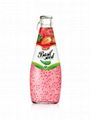 Fruit Juice Basil Seed Drink Grape Flavour In Glass Bottle 3