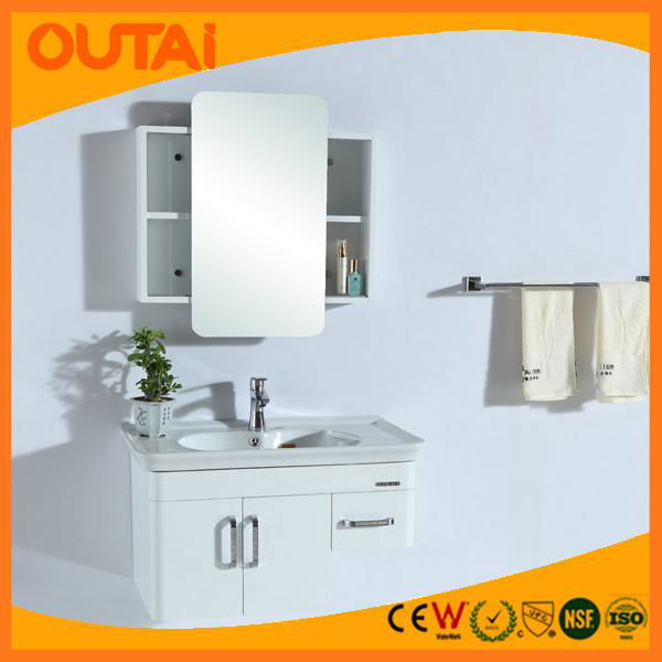 China Factory Production Cheap L Shaped Bathroom Vanity