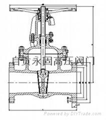 自貢永固閥門供應鑄鋼閘閥Z41H-16C