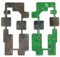 Blind hole with blue soldermask TG140 printed circuit board 10 layer circuit