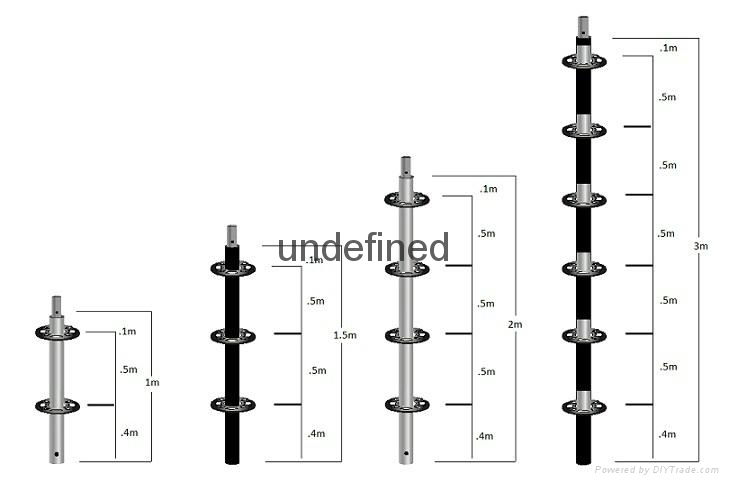 Q345 steel Layher allround ringlock scaffolding 3