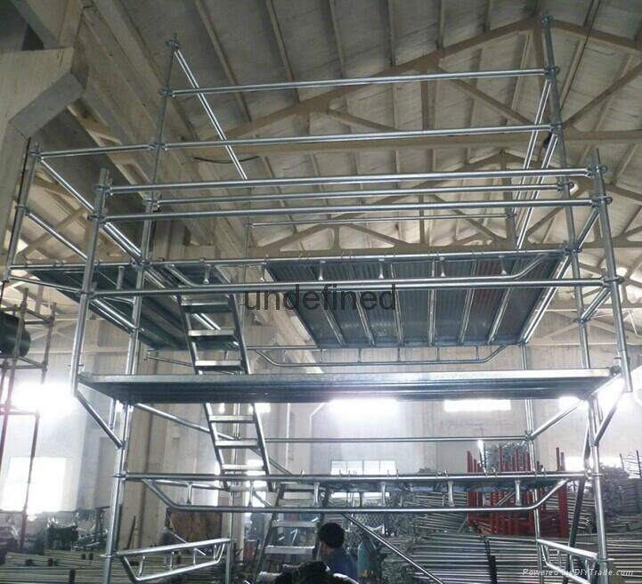 Q345 steel Layher allround ringlock scaffolding 5