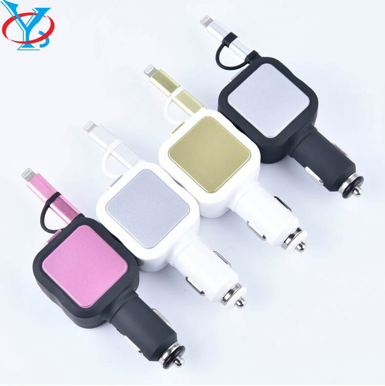 Retractable Car Charger 3