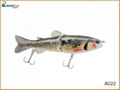 2 Section fishing bait Swimbait Trout Fishing Lures 3