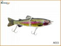 2 Section fishing bait Swimbait Trout Fishing Lures 5