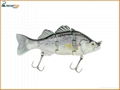 4 Sections 15cm 65g Plastic Sink Fishing Lures Fishbait Lifelike Hard Body Unpai 2