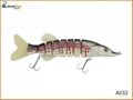 Soft Tail Pike Lures Hard Bait Eight Section Lures for Sea Fishing 3