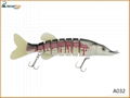 Soft Tail Pike Lures Hard Bait Eight Section Lures for Sea Fishing