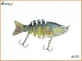 Simulation Road Bait Section Lures Sun Fishing Hard Lures with Vmc Hooks 1