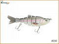 Simulation Hard Fishing 6 Section Lures Fishing Bait with Wmc Hooks 3