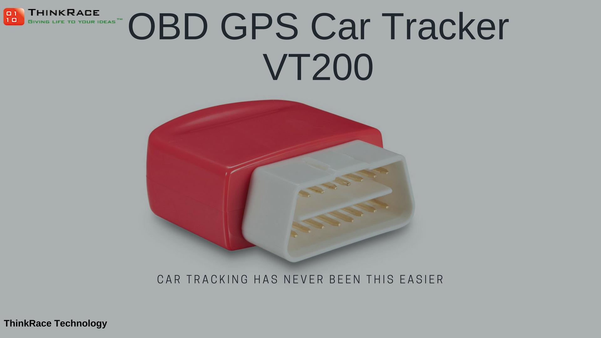 OBD2 GPS Car Tracker VT200 ThinkRace (India Manufacturer) Car Audio
