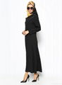 File Covered Black Abayas