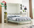 Double Wall Bed Modern Transformable Bedroom Space Saving Furniture Folding Bed  3