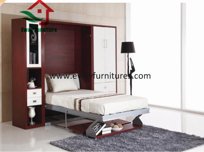 Fashionable creative space saving horizontal used murphy wall bed  2