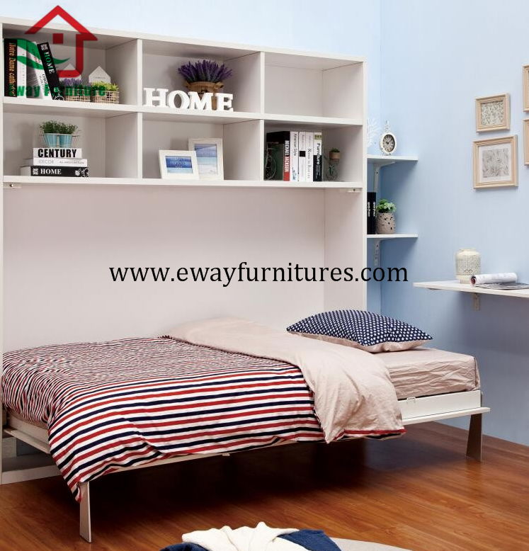 Small space solution hot sale horizontal customized murphy wall bed 3