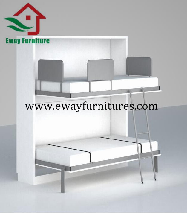 Bunk horizontal double wall folding bed wall bed 3