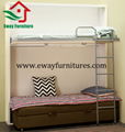 Bunk horizontal double wall folding bed wall bed 5