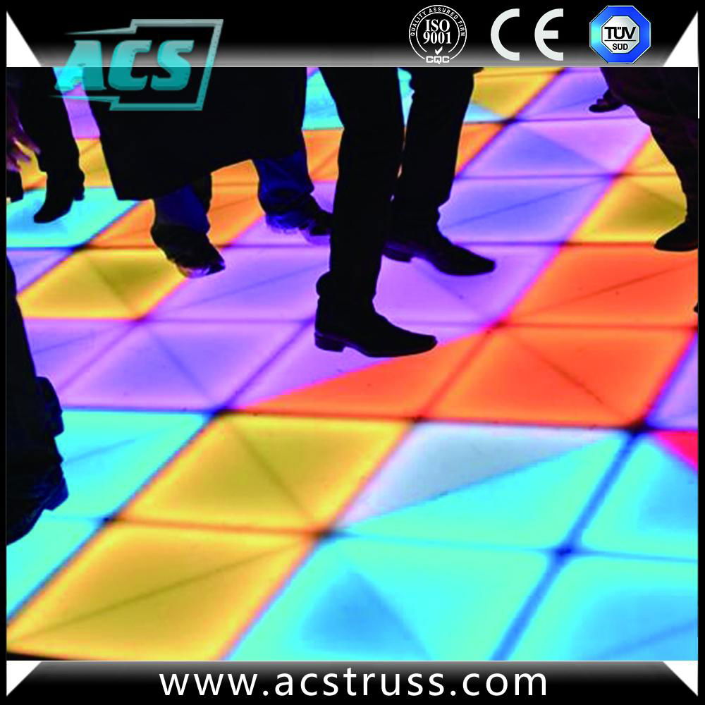 disco DMX dance floor pub bar rgb led floor tiles 3