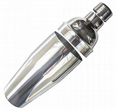 Daajia 24oz stainless steel cocktail shaker with built-in strainer