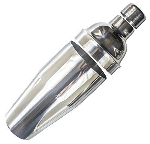Daajia 24oz stainless steel cocktail shaker with built-in strainer 2