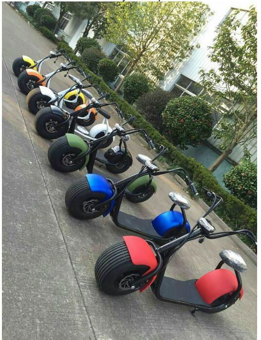 Powerful High Speed Lithium Battery Harley Citycoco 2000W EEC electric scooter 3