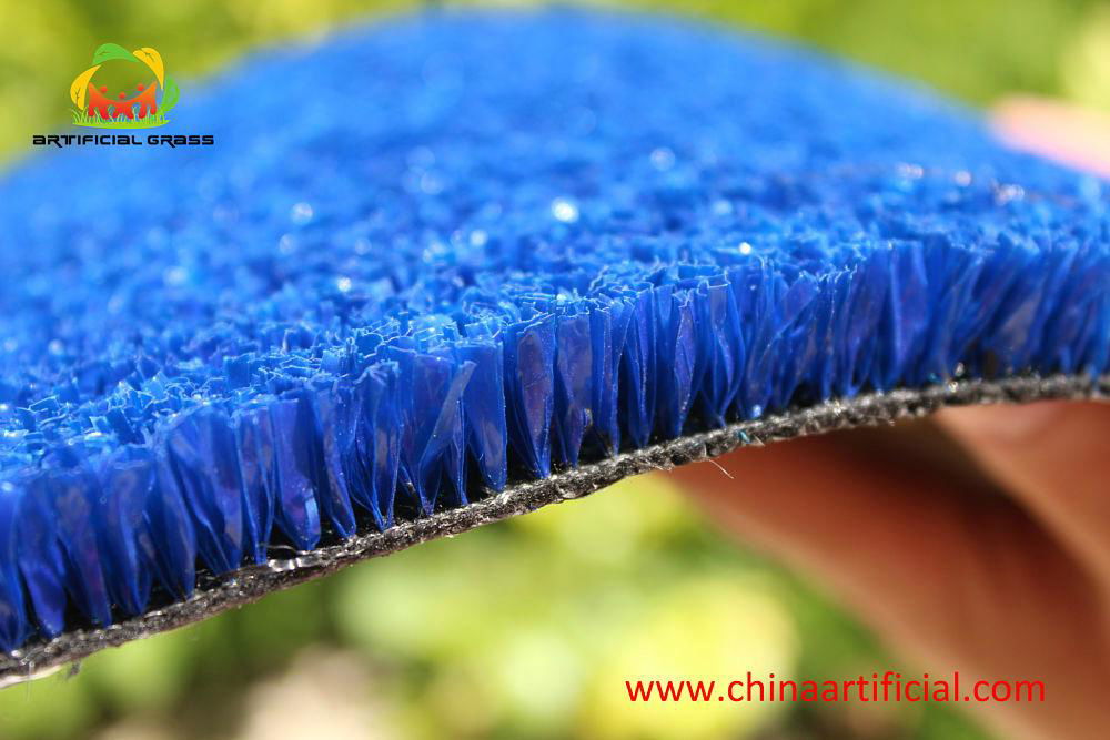 20MM high density fibrillated yarn grass mat for tennis and running track ! 3