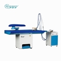 Laundry equipment suction steam ironing table board